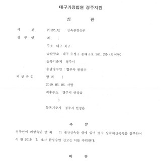 대구한정승인 결정 #10